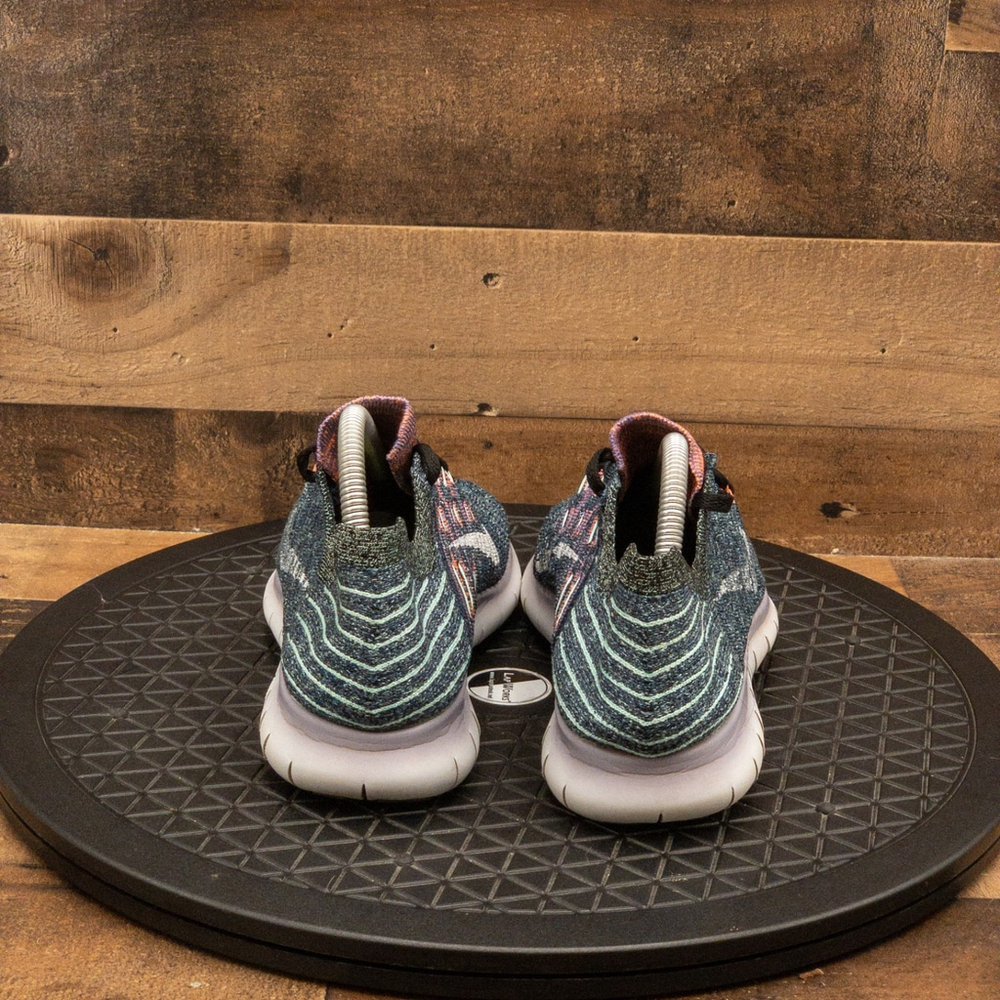 NIKE FREE RN FLYKNIT WOMENS ATHLETIC SHOES RUNNING WALKING GYM BLUE SIZE 9 - Picture 7 of 9